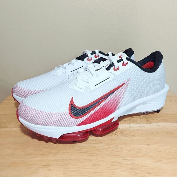 Nike Air Zoom Infinity Tour 2 Wide Golf Shoes White Red FD0218-101 Men\'s 11.5 W main image 4